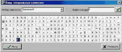 Ввод нестандартных символов